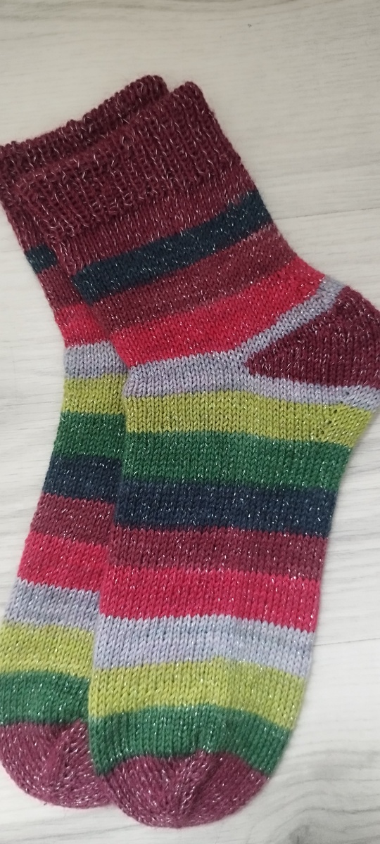 Носки с люрексом