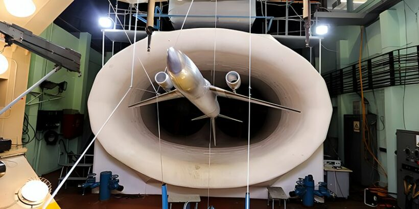 Испытания в апэродинамической трубе ЦАГИ