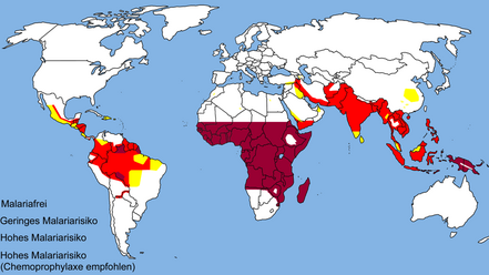 Ареал распространения малярийного комара