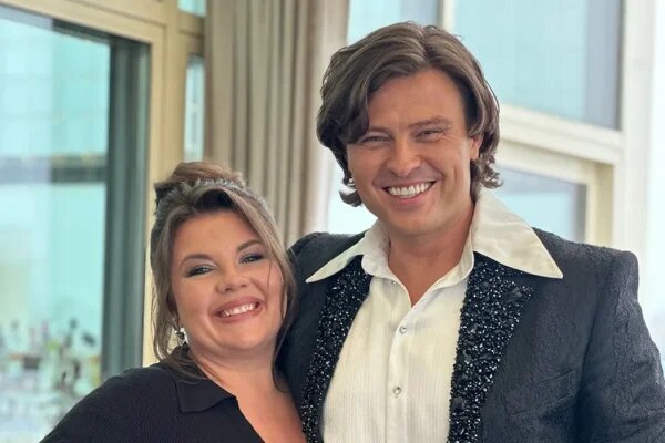    Прохор Шаляпин с женой. Фото: соцсети