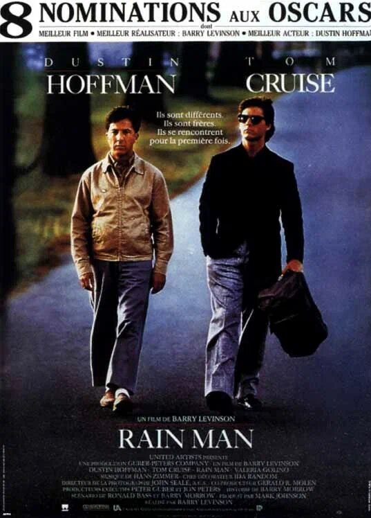 Постер к фильму "Человек дождя" (источник: https://www.kinopoisk.ru/picture/676242/) 