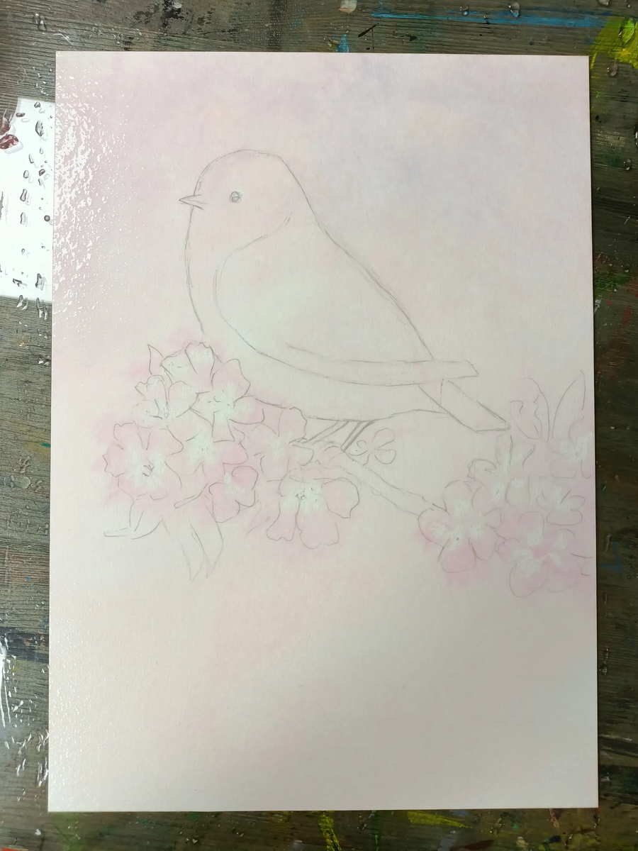 Набросок и первый слой
