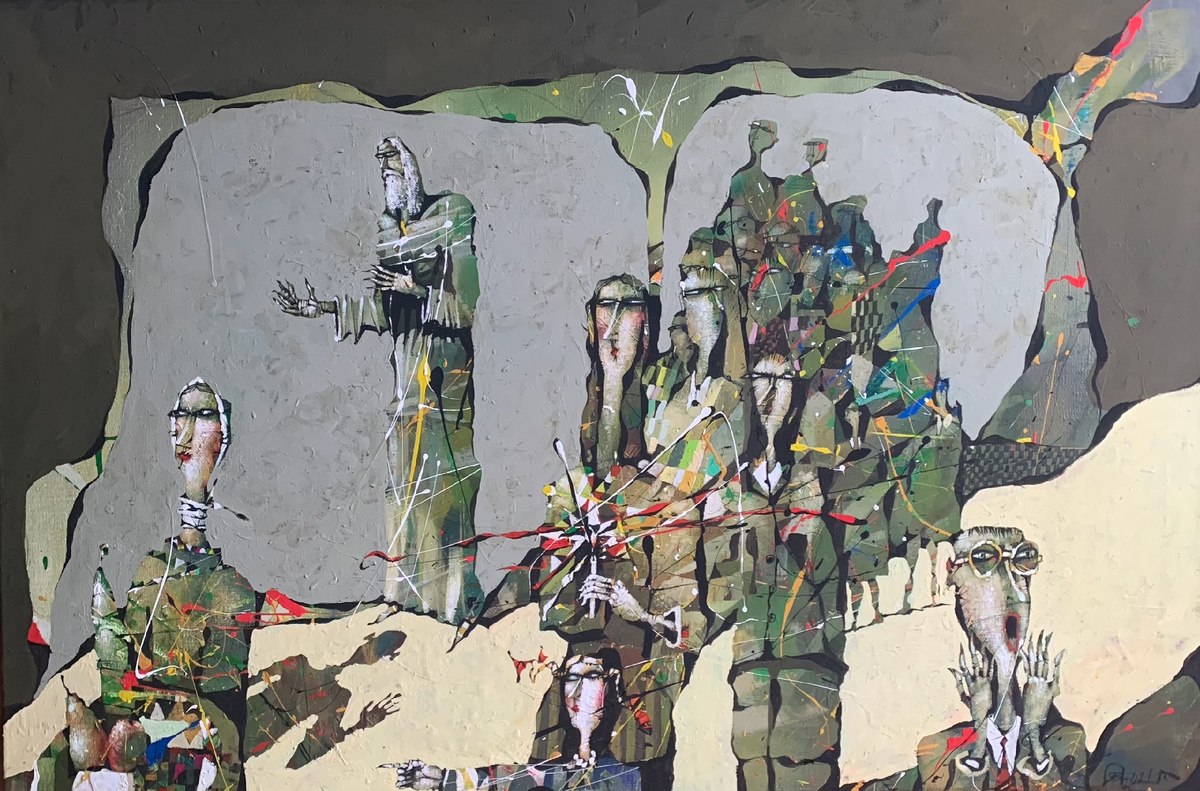 © Валерий Ярославцев. Возвращение блудного сына. Холст, акрил. 100 х 150см.  