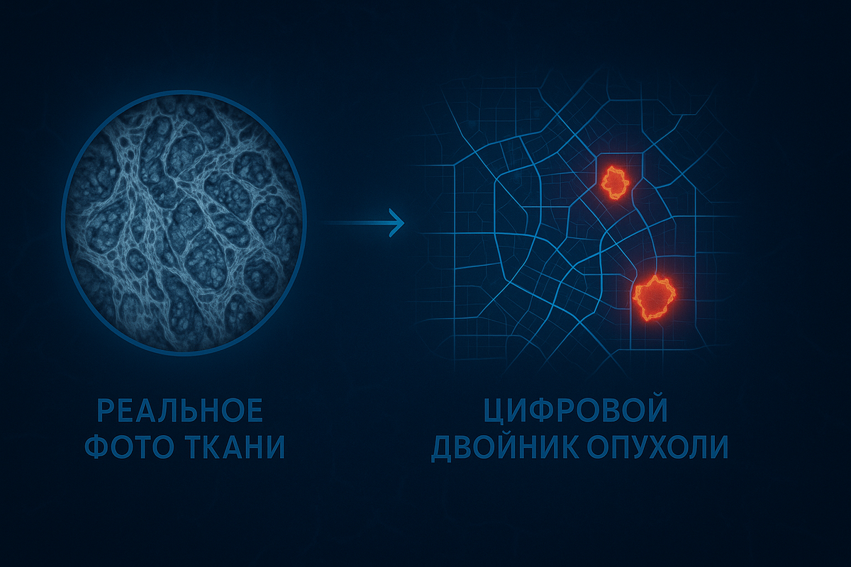Виртуальный двойник ткани показывает, как клетки общаются внутри опухоли.