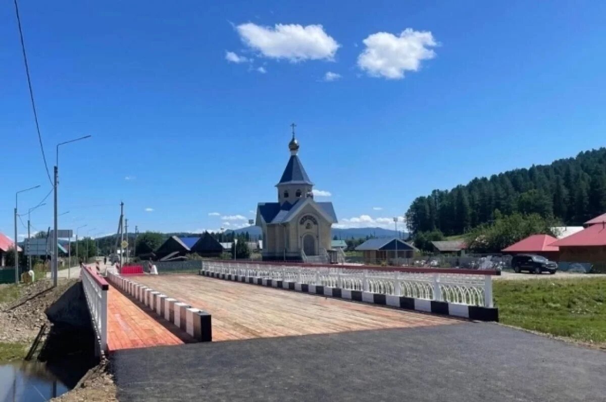    Ремонт моста через Ыныргу в Горном Алтае завершили раньше срока