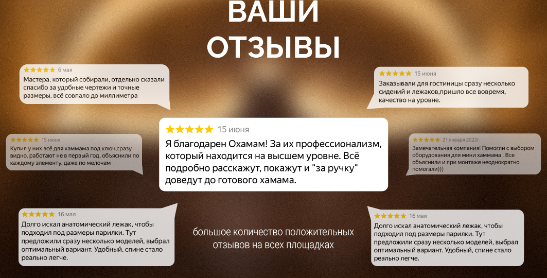 Отзывы о фабрике хамамов Охамам