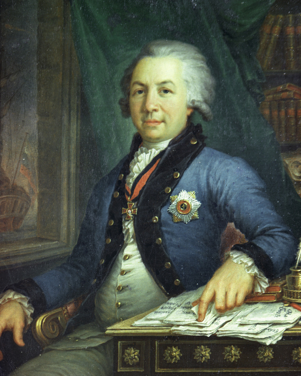    Владимир Боровиковский, «Портрет поэта Гавриила Романовича Державина», 1795 год