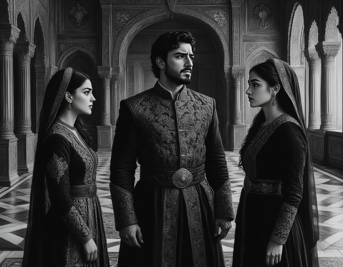 В напряженной сцене Осман стоит между двумя своими женами, мудрой Бала-хатун и гордой Малхун-хатун, пытаясь примирить их ради будущего государства.