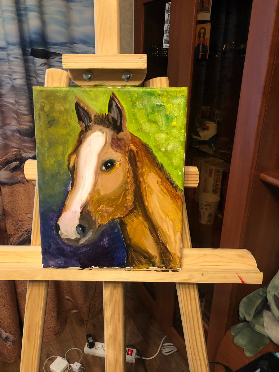 Моя первая картина маслом)