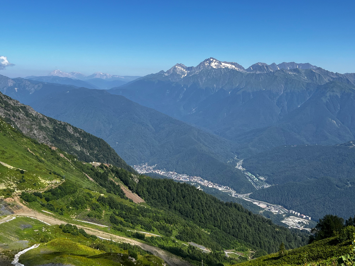 Вид с гор Аибга