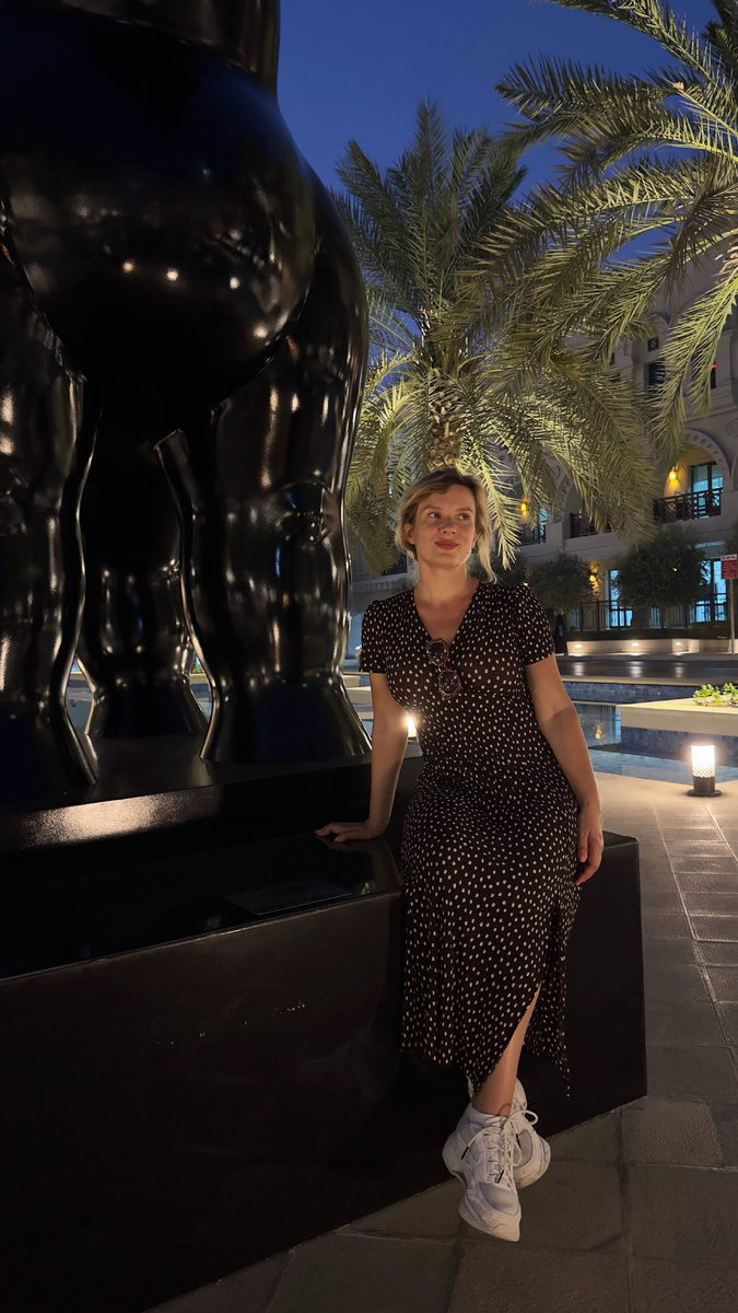 Мадама в Дубае. Арабская ночь, температура прохладная +38 😂