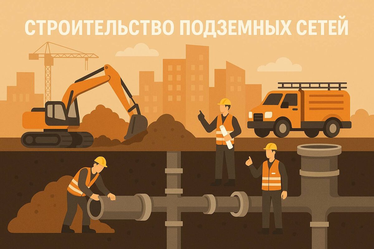 строительство подземных сети