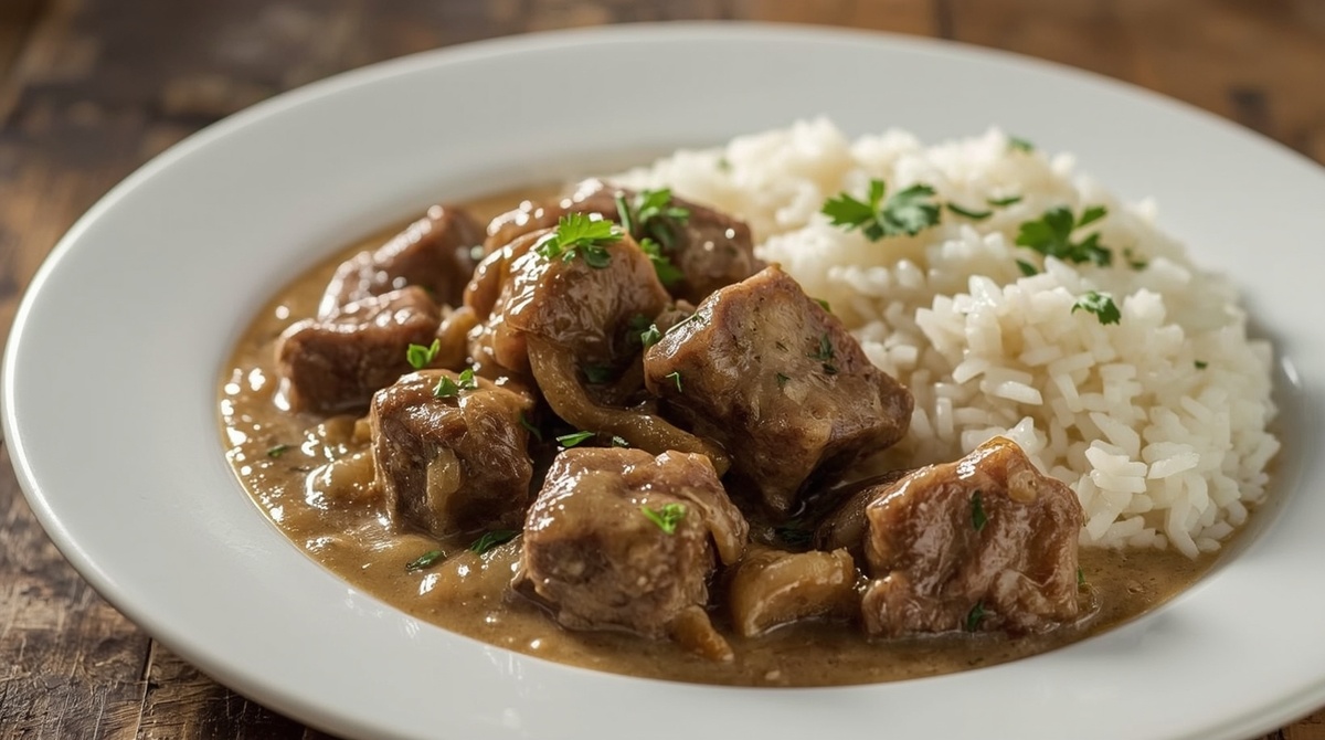 Бефстроганов из печени