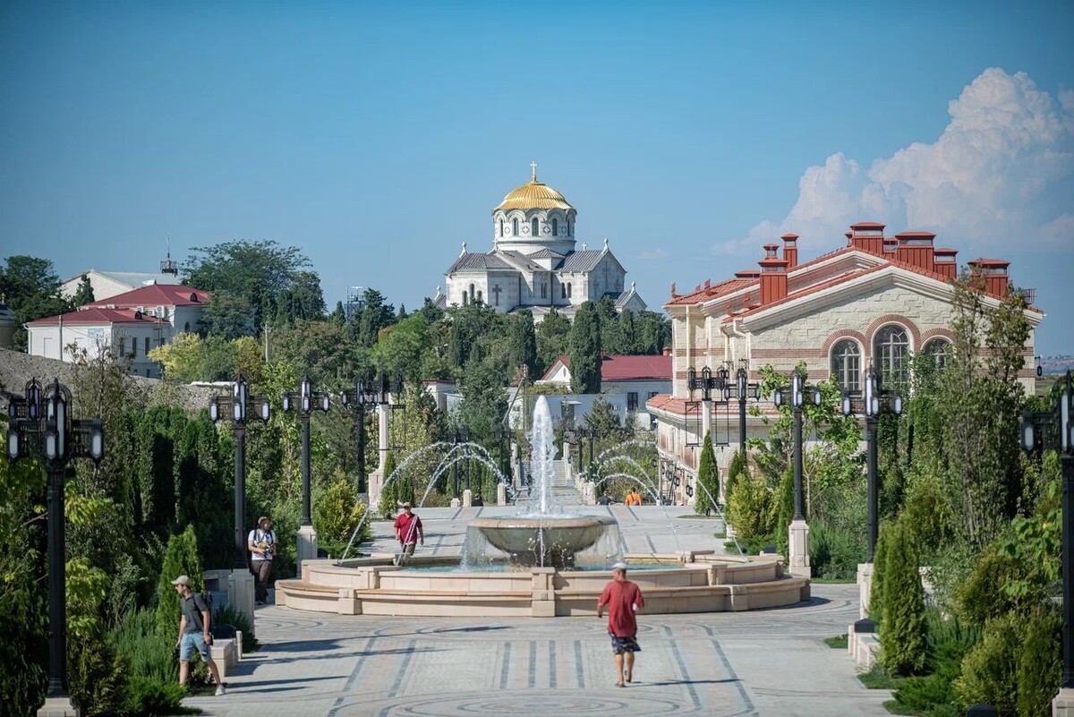 Центральный фонтан музейно-паркового комплекса «Новый Херсонес» // Фото: Юлия Блоцкая