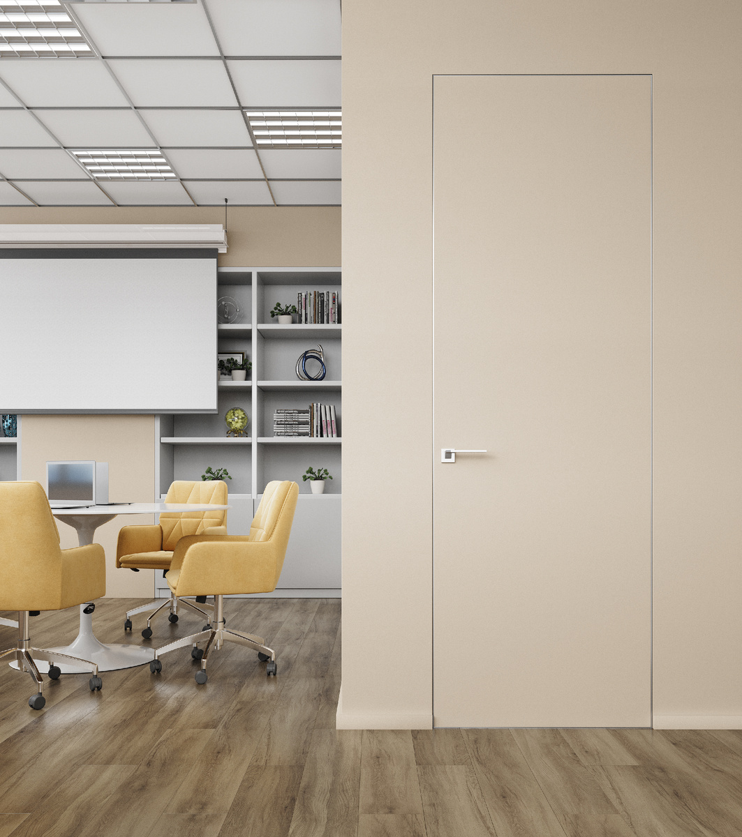 Двери скрытого монтажа Аквакомпозит из ДПК и ПВХ https://aquadoor-biz.ru