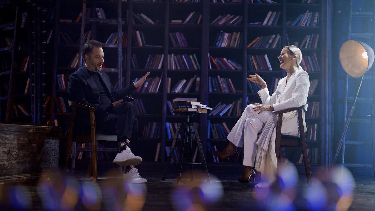 Кадр из проекта «5 книг» на телеканале Ключ