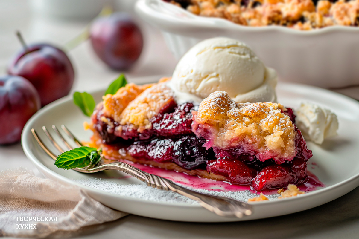 Сливовый крамбл