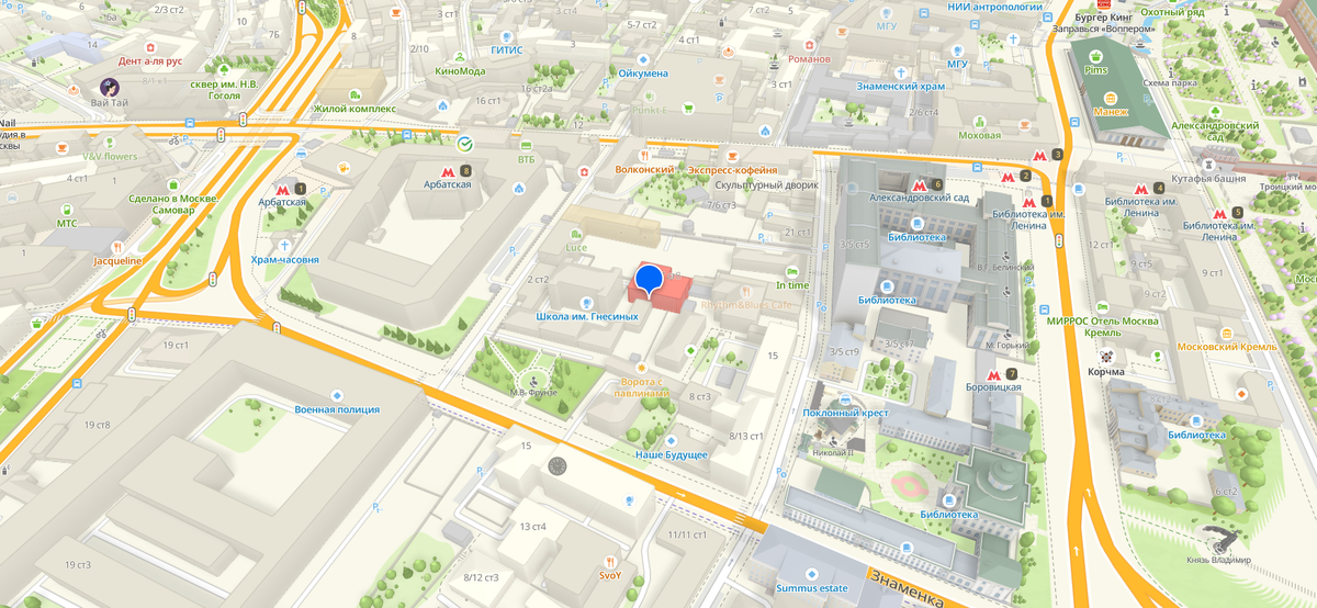 Пятно застройки Староваганьковский переулок, 17