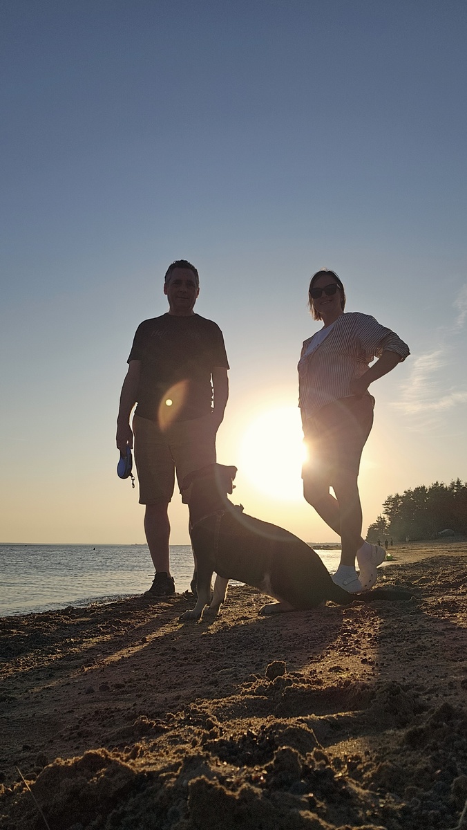 Вечер на побережье Финского залива (фотография автора)