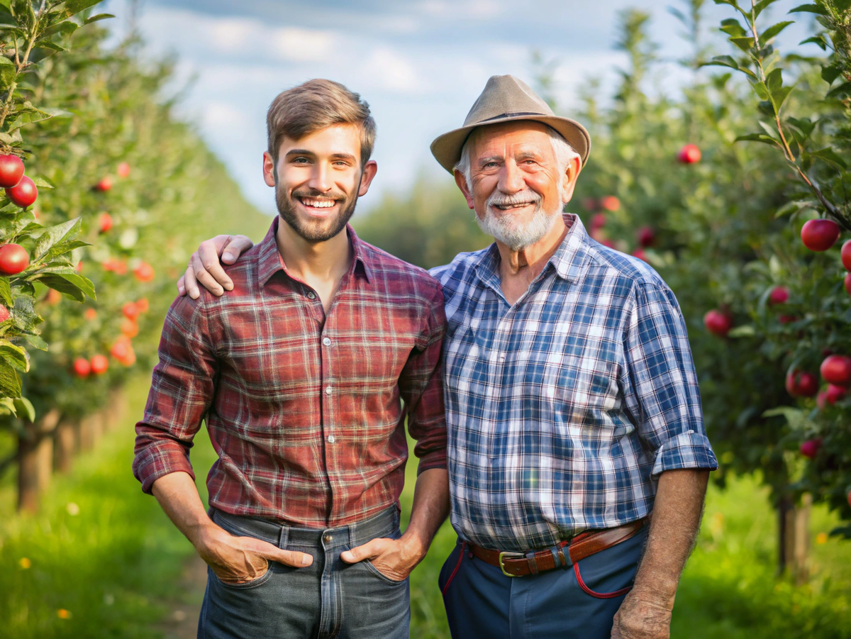 Дедушка и внук