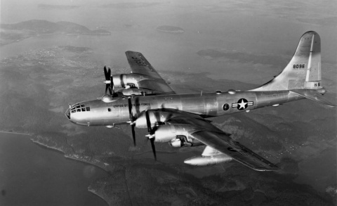 Разведывательный американский самолет RB-50G Superfortress