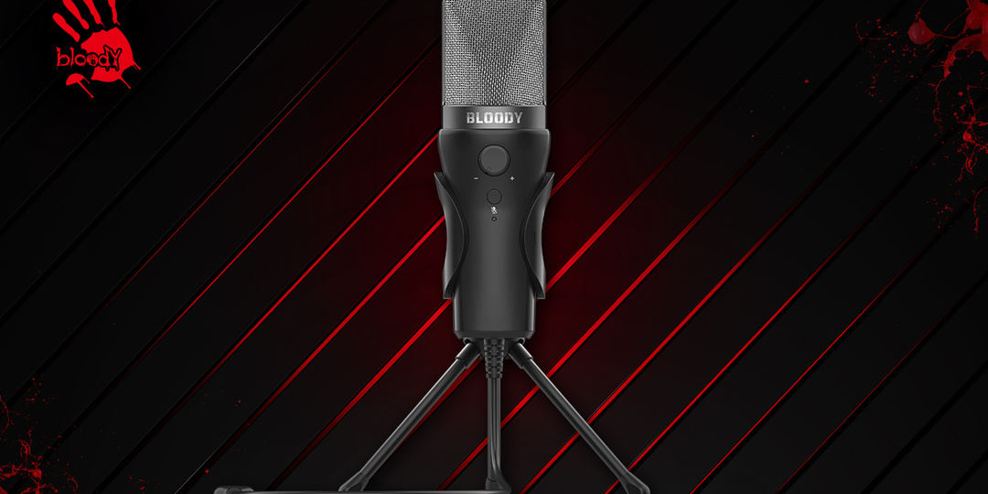 Для стримеров и блогеров: проводной микрофон GM20 от Bloody