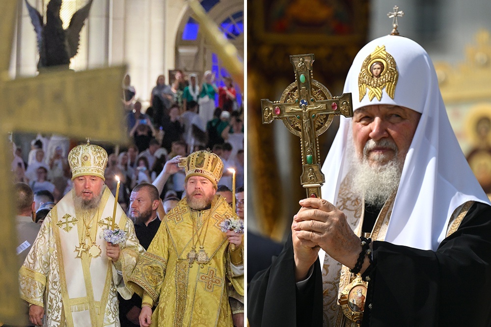    В День Крещения Руси в "Новом Херсонесе" прошла ночная божественная литургия в храме-парке Святой Троицы. На Боровицкой площади в Москве патриарх Московский и всея Руси Кирилл совершил молебен у памятника святому равноапостольному князю Владимиру. / Фото: Сергей Мальгавко/ТАСС / РИА Новости