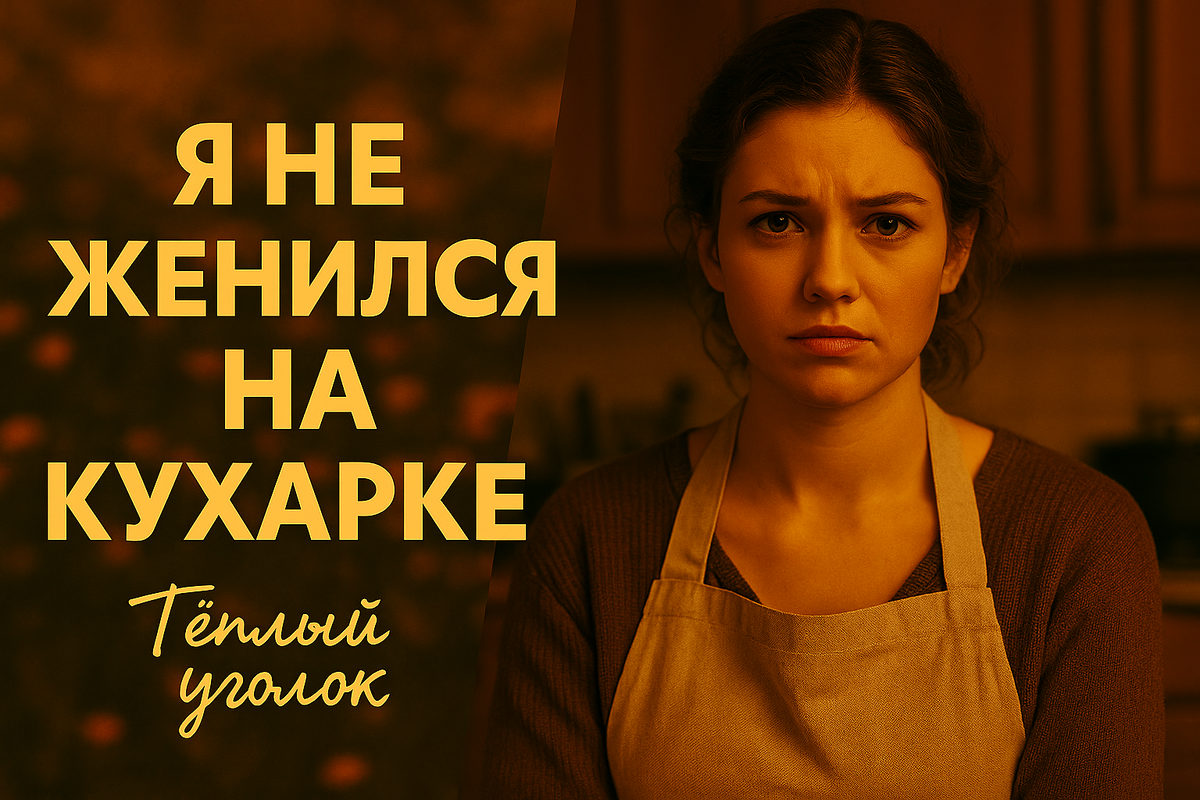 Я не женился на кухарке. — Хорошо. Я перестала готовить.