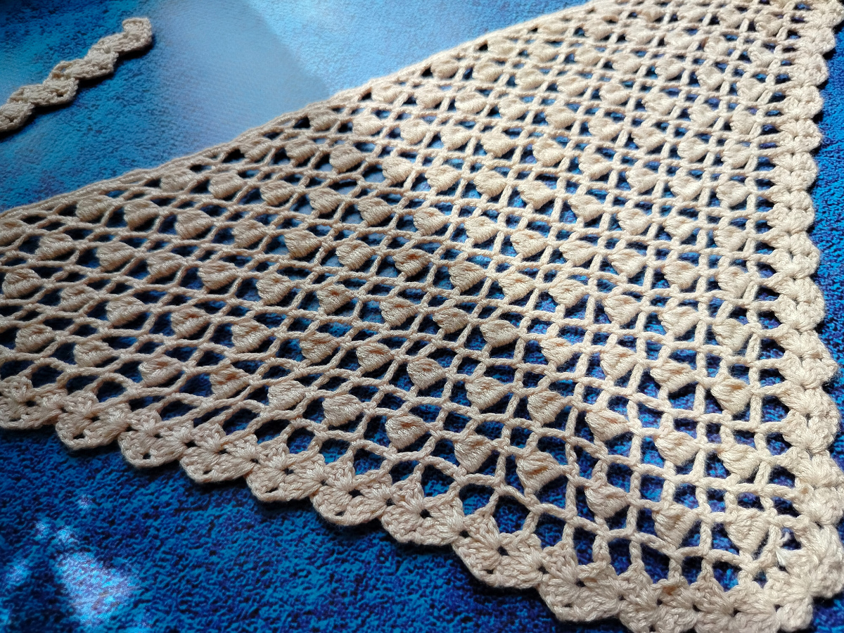 Косынка крючком