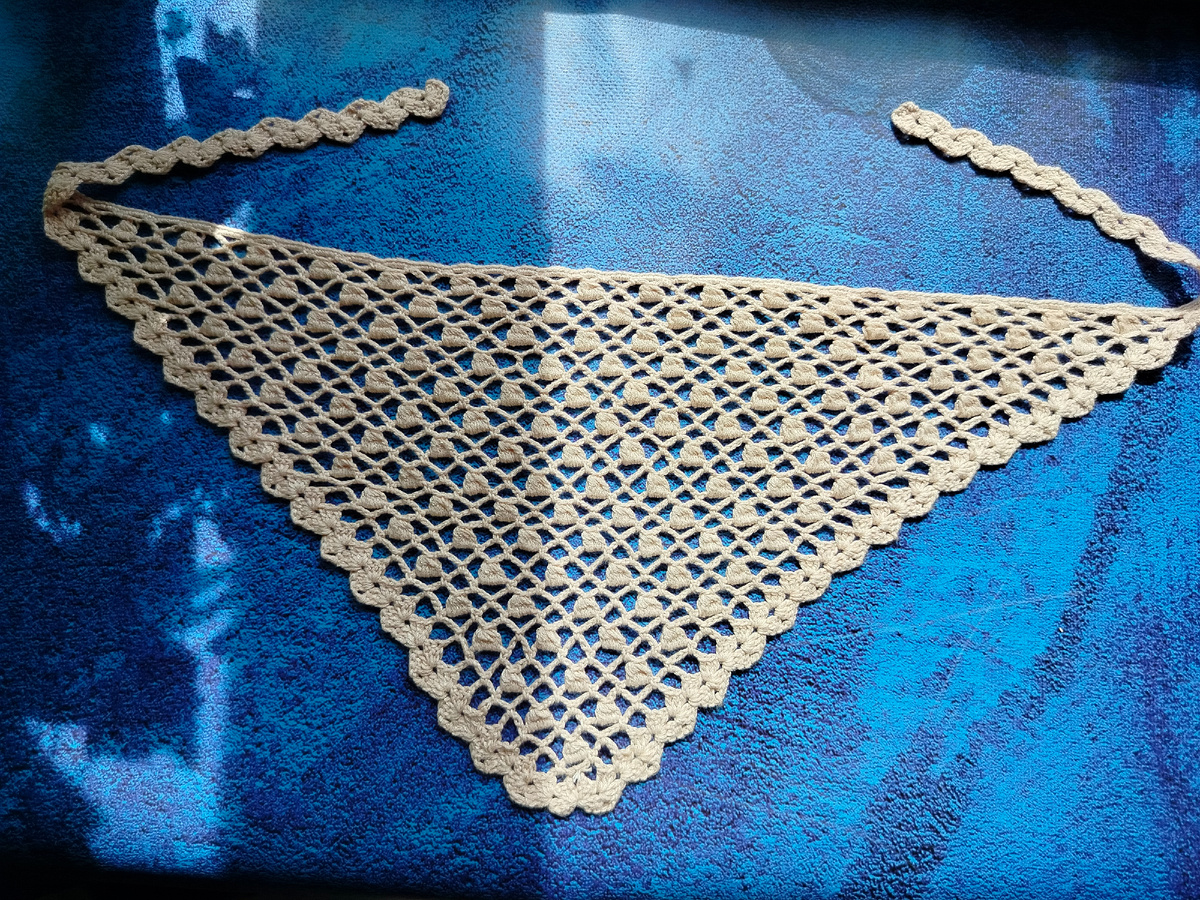 Косынка крючком. Фото автора Валентина. Дневники.