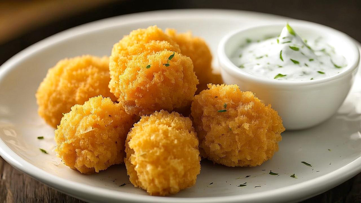 Куриные наггетсы с соусом ранч