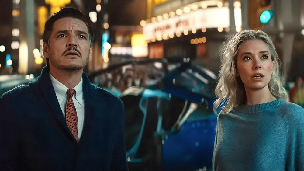 Кадр из фильма «Фантастическая четвёрка: Первые шаги». Первая семья Marvel возвращается в новом образе.