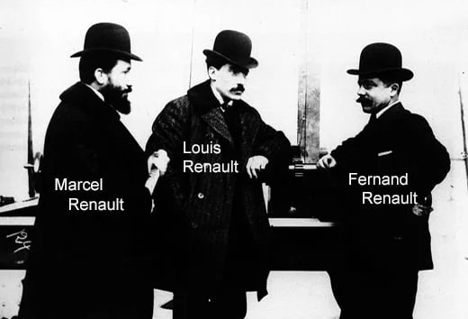 Фернан, Марсель и Луи Рено