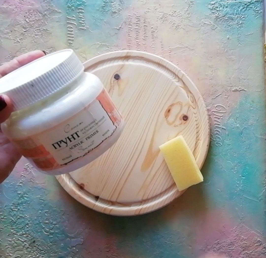 Основа - круглая заготовка "толстушка"из сосны