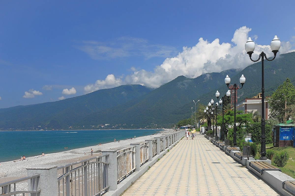 Набережная Гагра Абхазия