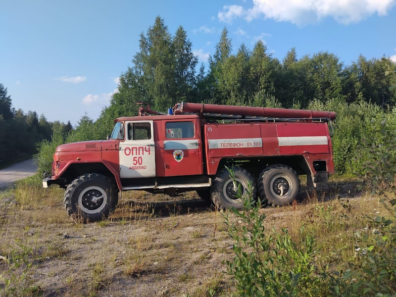    Лес горит около деревни Авдеево в КарелииГоскомитет Карелии по безопасности