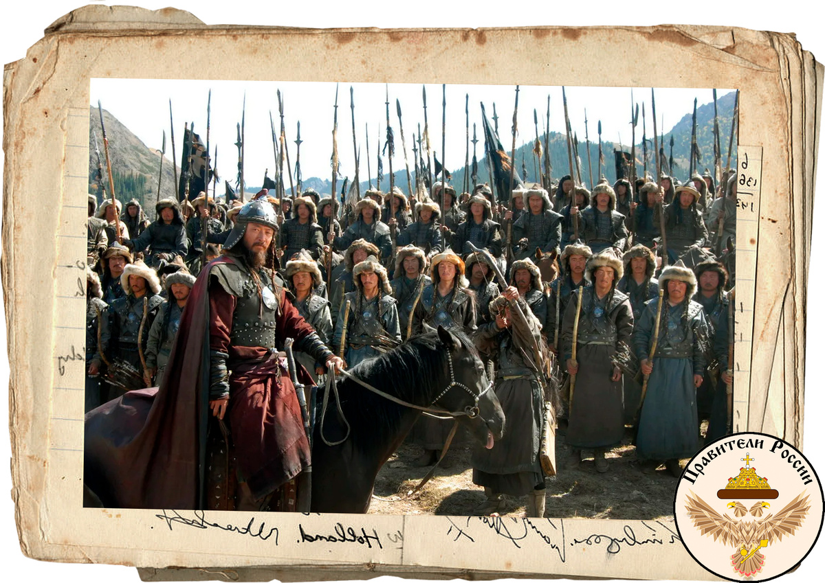 Примерно так выглядело монгольское войско. Кадры фильма