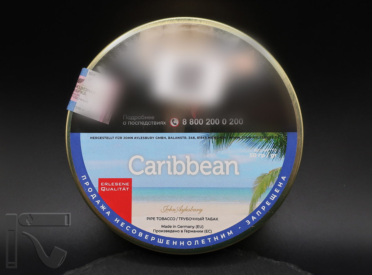 Трубочный табак John Aylesbury Caribbean. Фото:©канал "Уголок Курильщика"