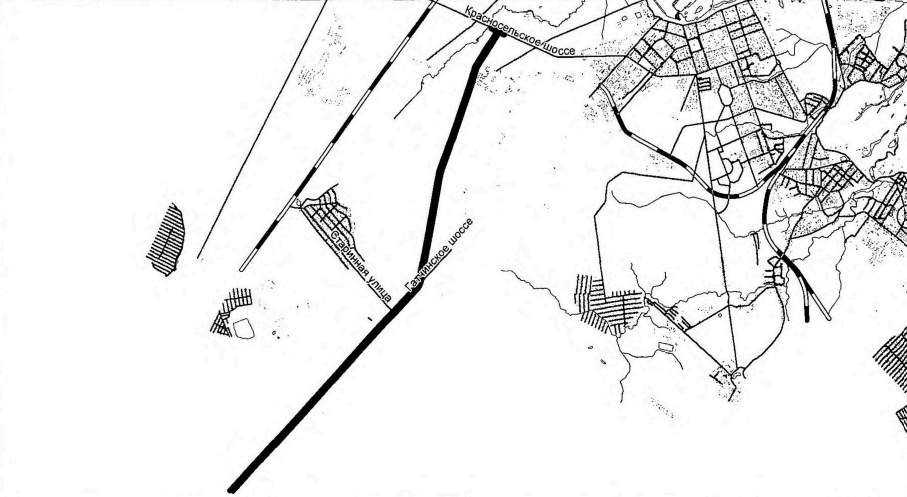    Магистраль на карте. Автор фото: Комитет по градостроительству и архитектуре.