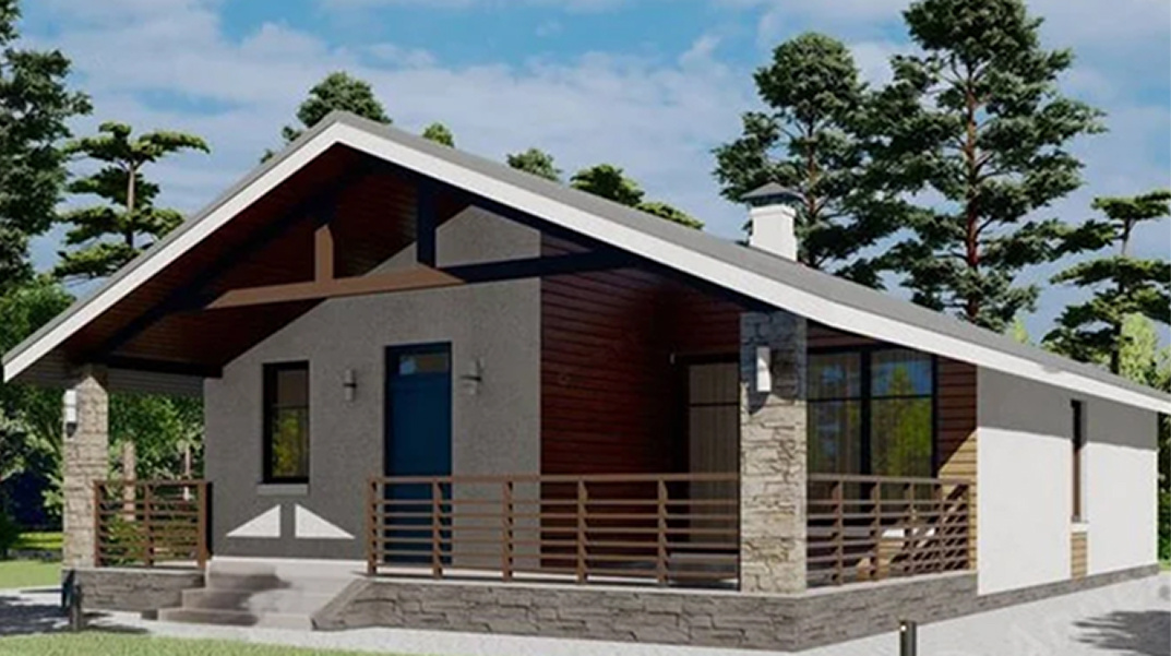 Проект дома 8×14