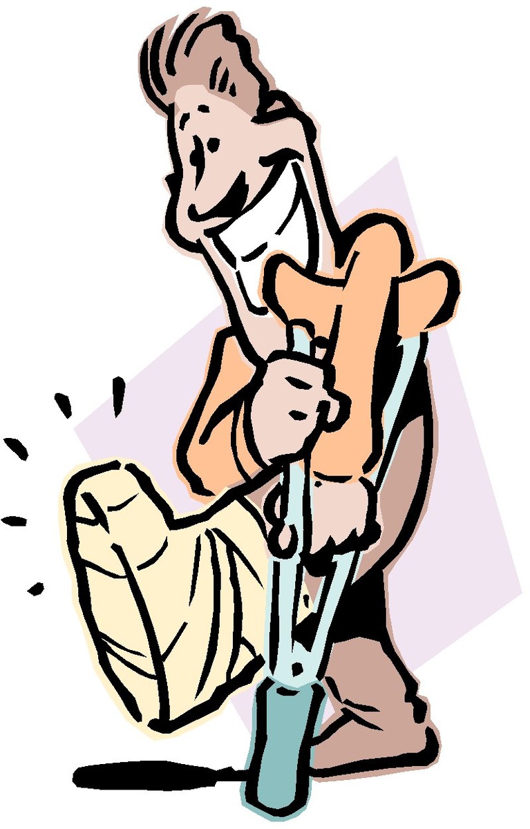 Колено не выдержало, благо сам жив остался