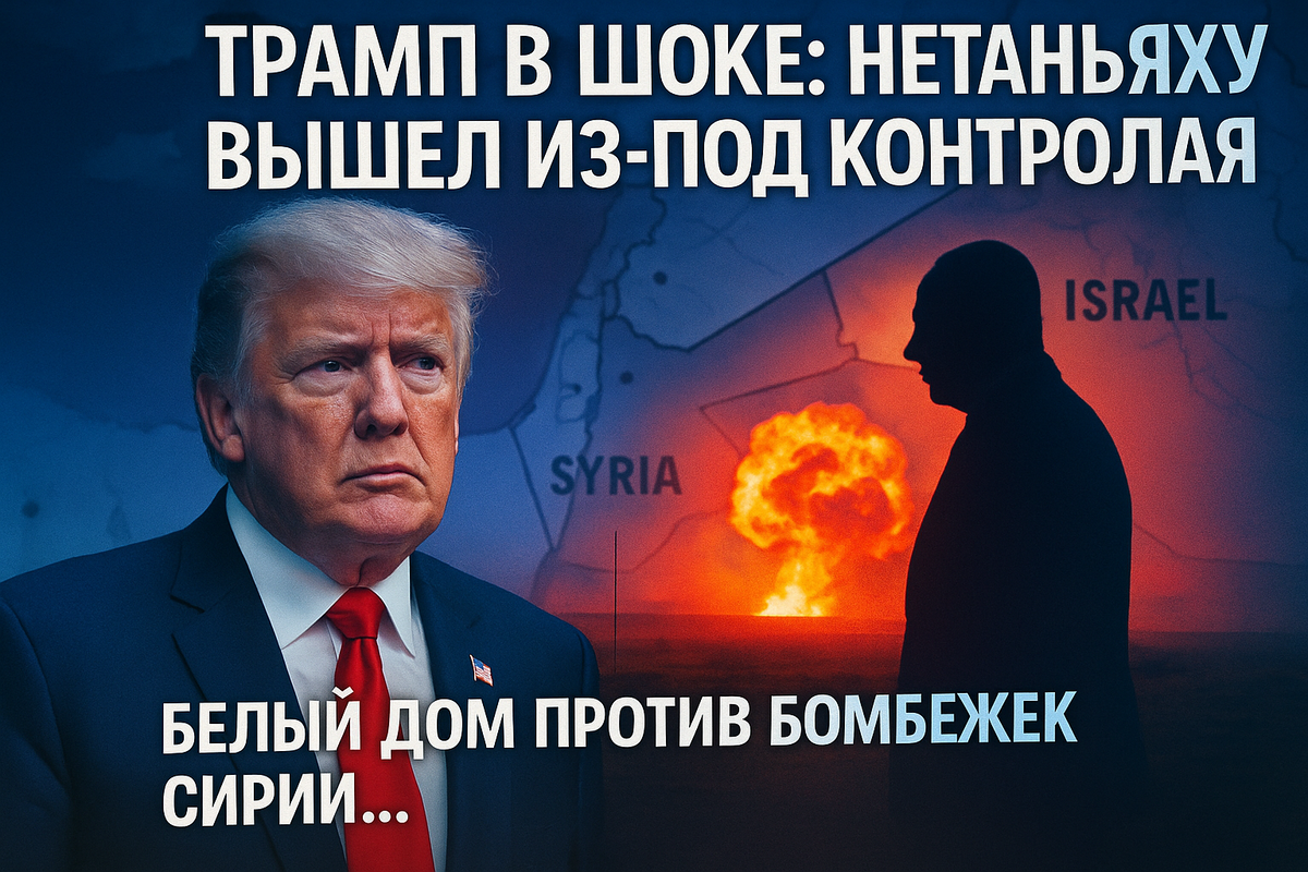 🇺🇸 Трамп в шоке: «Нетаньяху ведёт себя как безумец!» 😳