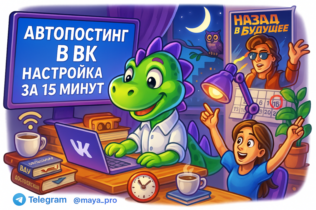    Автопостинг во ВКонтакте через Make: 15 минут до свободы от рутинных публикаций Артур Хорошев