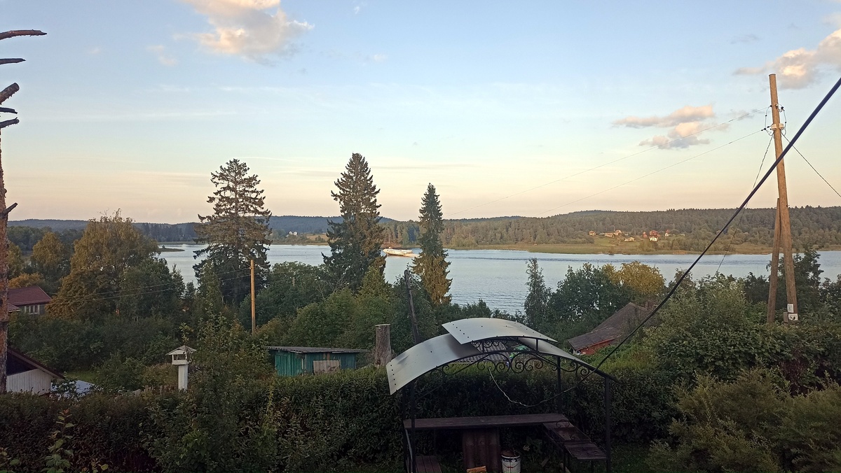 Вид из окна нашего домика