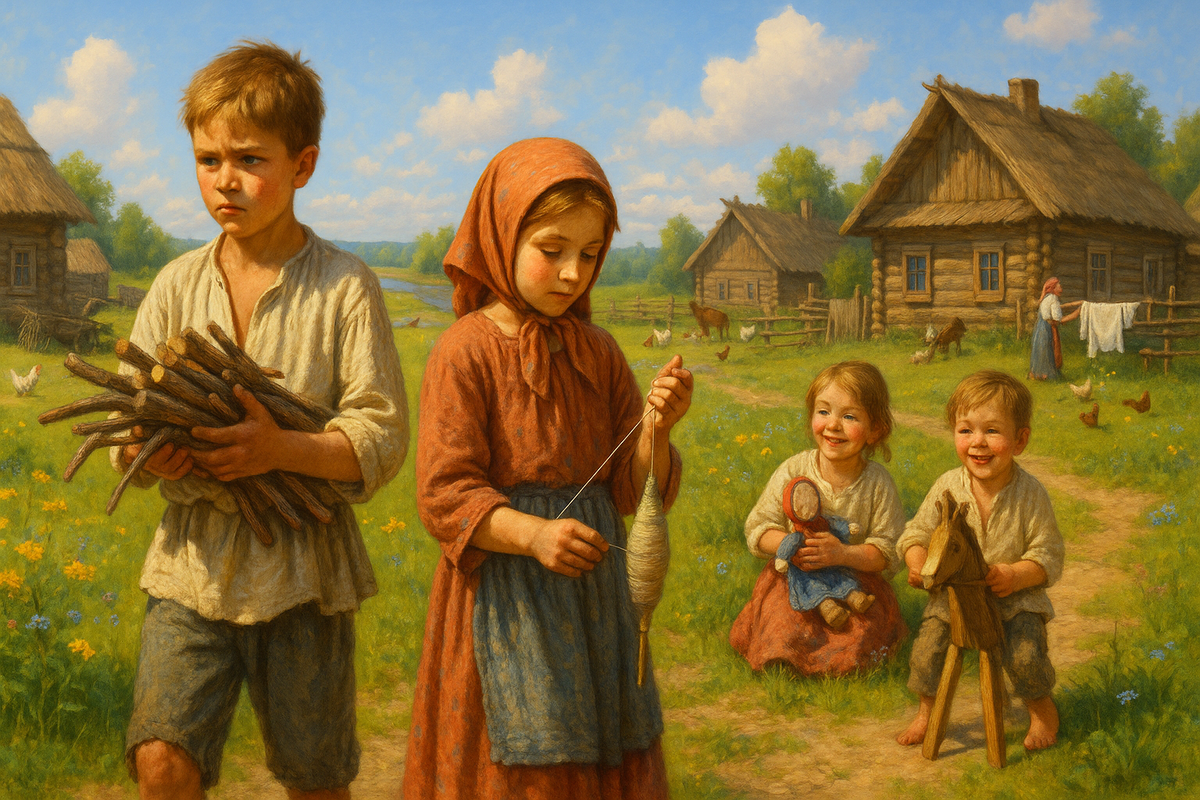 Жаркий день, тяжёлое детство. Россия, XVIII век.