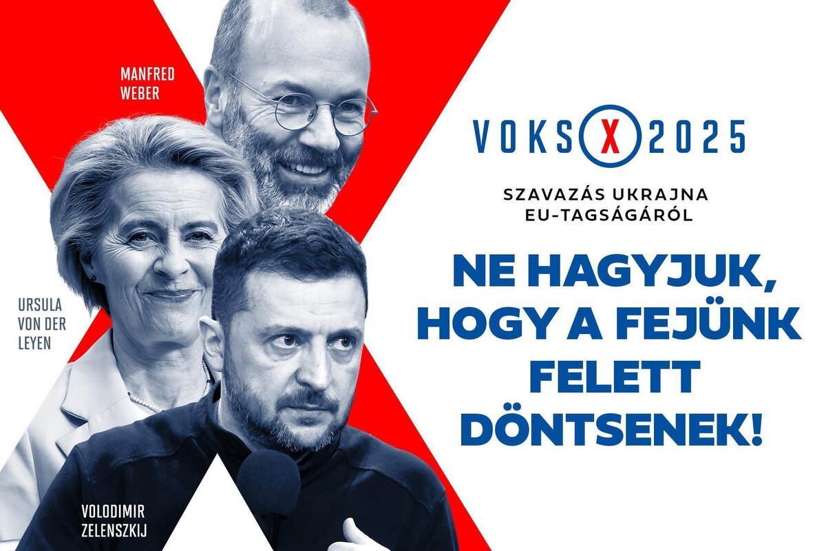    Агитационный плакат на сайте правительства Венгрии, призывающий проголосовать на референдуме по поводу членства Украины в ЕС / Правительство Венгрии