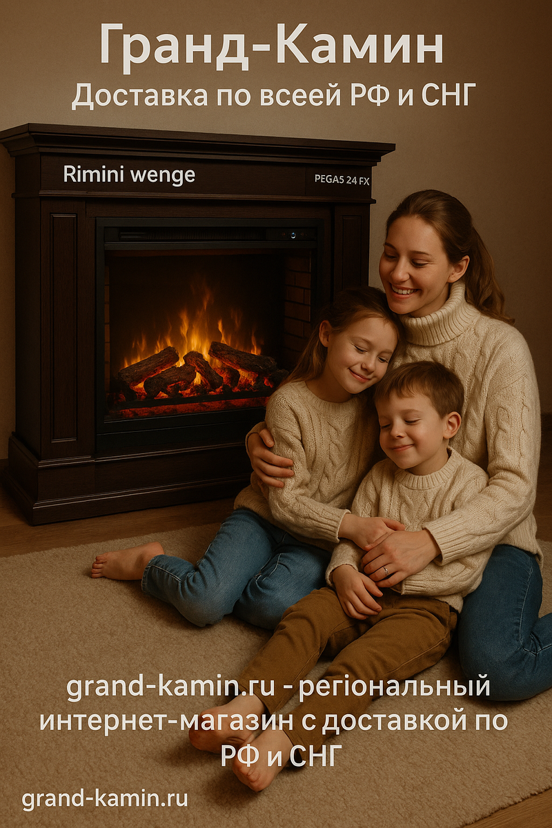    Электрический камин Rimini венге и Pegas 24 FX: как создать уют в вашем доме с помощью 3D огня и пара Kamin