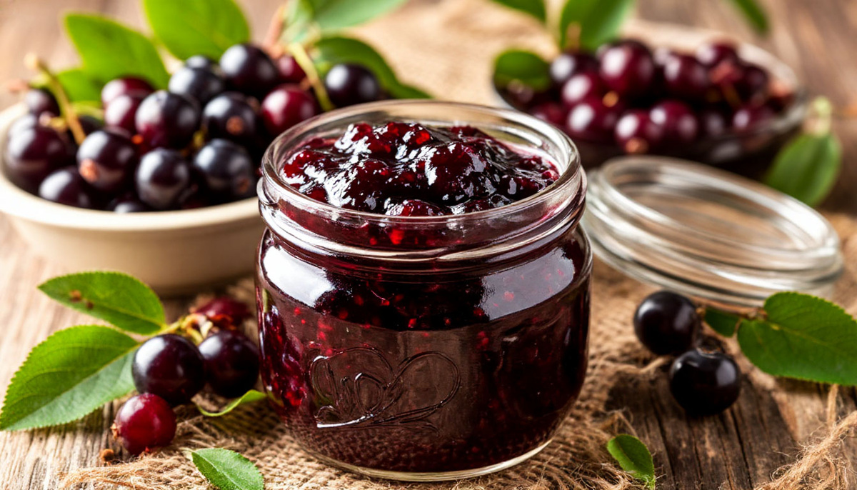    "Вишневое" варенье из черноплодки - ягодки на вкус словно вишенки: гости сметают все за 1 минуту