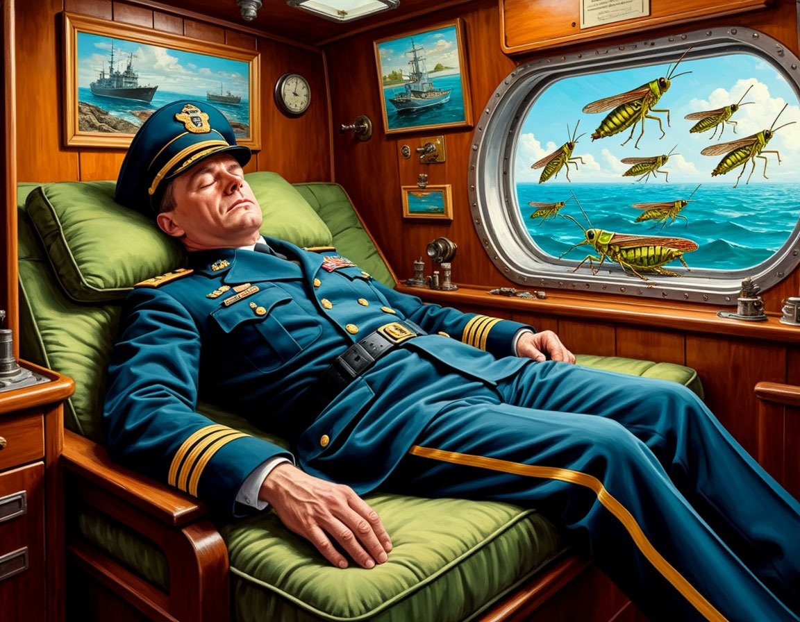 Рисунок создан нейросетью. / Из личной коллекции автора блога. Несмотря на всю откровенную фантастичность, рисунок мне нравится. К тому же, это ведь сон?