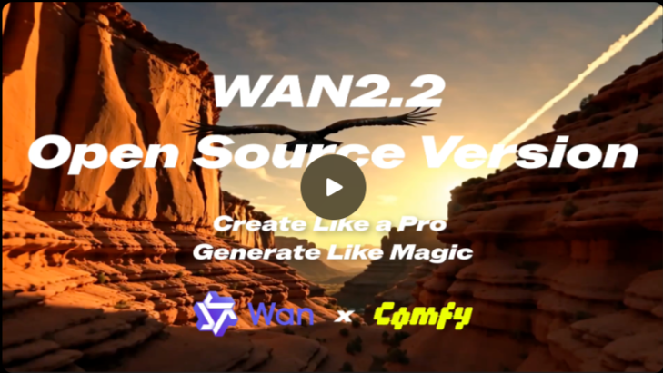 Print Screen с сайта https://blog.comfy.org/p/wan22-day-0-support-in-comfyui